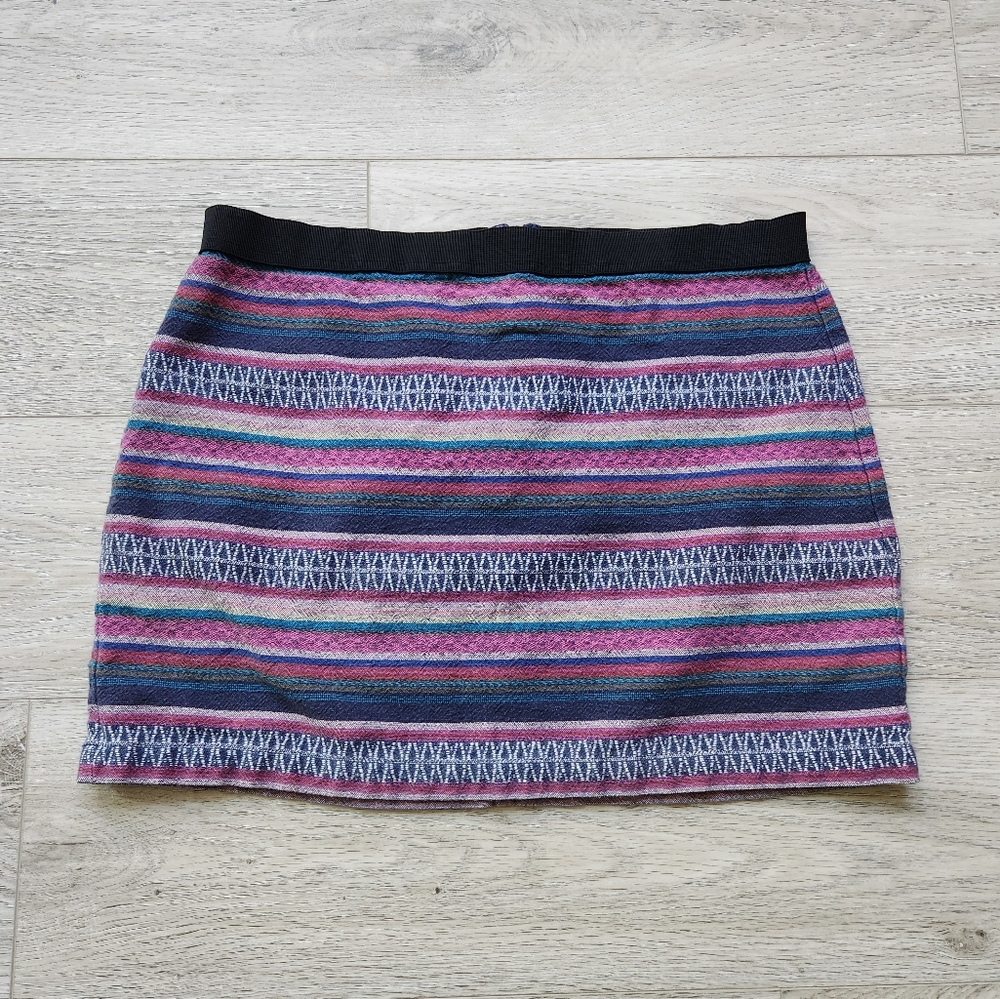 American Eagle Outfitters Multicolored Striped Skirt Womens 12 Southwest Serape